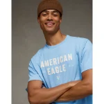 AE Graphic T-Shirt - Soft Blue