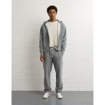 AE Zip-Up Fleece Hoodie - Charcoal Heather