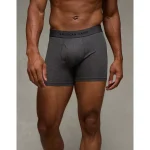 AEO Men's 4.5" Classic Boxer Brief - Charcoal