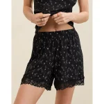 Aerie Real Soft® Rib Lace Boxer - Shell Gray