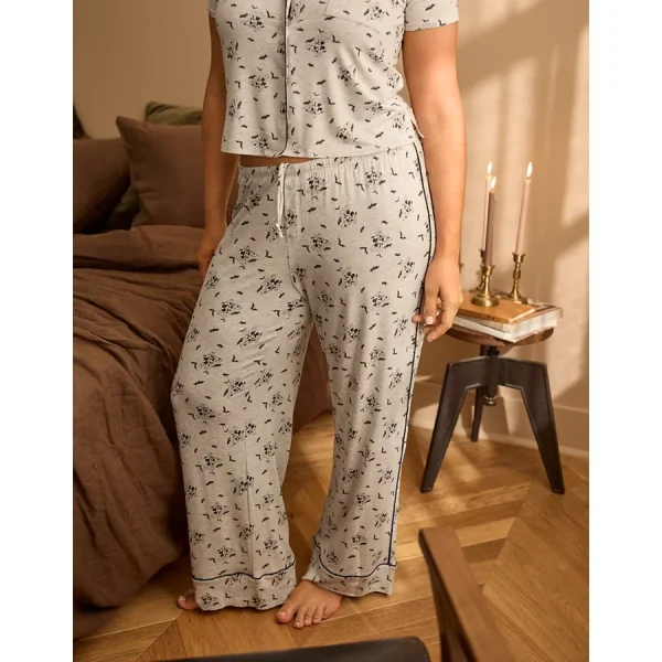 Aerie Real Soft® Trouser PJ - Light Heather Gray
