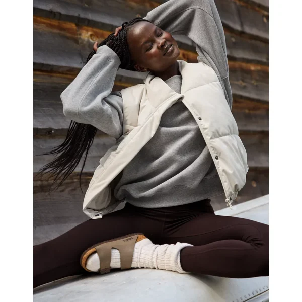 OFFLINE By Aerie Classic Length Puffer Vest - Cake Batter