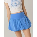 OFFLINE By Aerie Real Me Bubble Skort - Laundry Blue