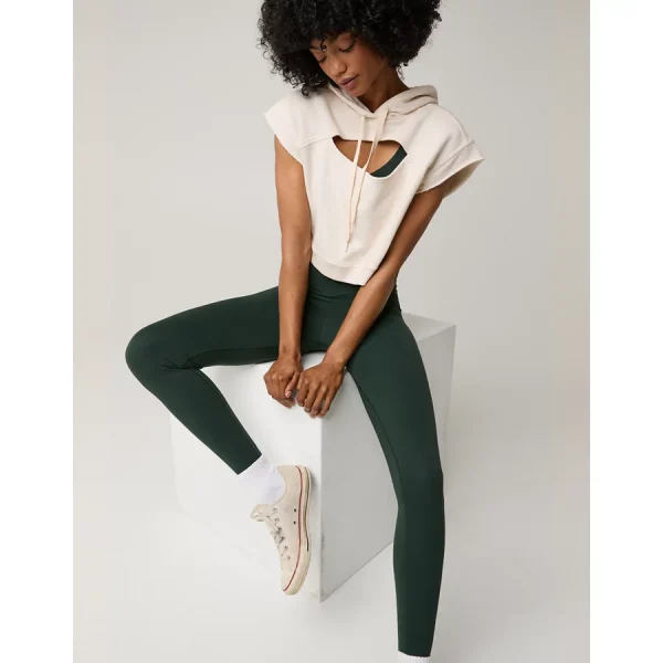 OFFLINE By Aerie Real Me High Waisted Crossover Legging - Mystical Green