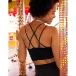 OFFLINE By Aerie Real Me Hold Up! Strappy Sports Bra - True Black