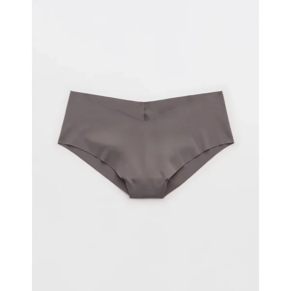SMOOTHEZ No Show Cheeky Underwear - Shell Gray