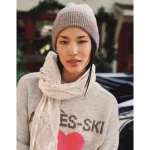 AE Cozy Ribbed Beanie - Holiday Heather Brown