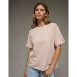 AE Everyday Luxe Relaxed T-Shirt - Peach