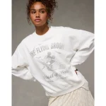 AE Halloween Graphic Sweatshirt - White