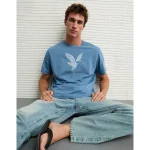 AE Lightweight Icon Logo Graphic T-Shirt - Blue Vibe