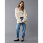 AE Open Stitch Cardigan - Cream