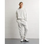AE 24/7 Textured Fleece Jogger - Heather Frost