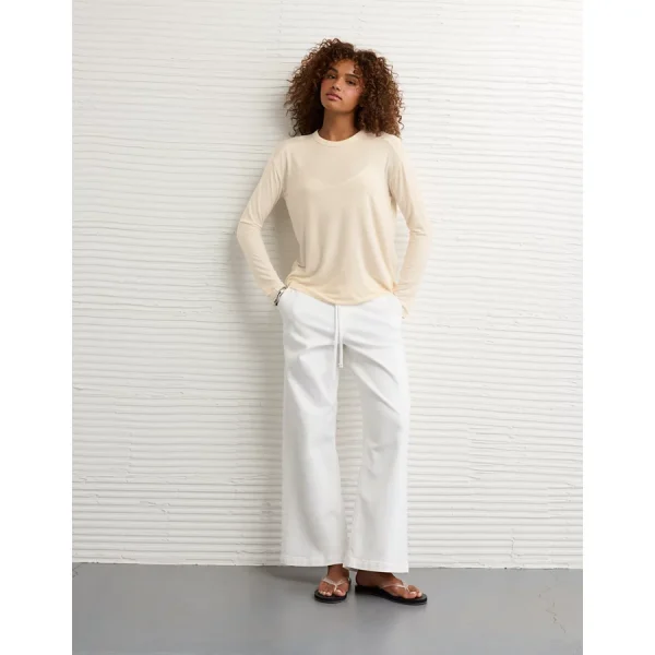 AE Soft & Sexy Long Sleeve T-Shirt - Cream