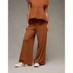AE Sunchaser Knit High-Waisted Pant - Amber Brown