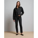 AE77 Premium Straight Crop Jean - Black Wash