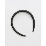 Aerie Faux Leather Headband - True Black