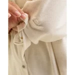 Aerie MagnaReady Adaptive Roll With It Fleece Shirt - Heather Frost