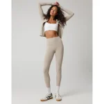 OFFLINE By Aerie Real Me XTRA High Waisted Ribbed Legging - Stone Harbor