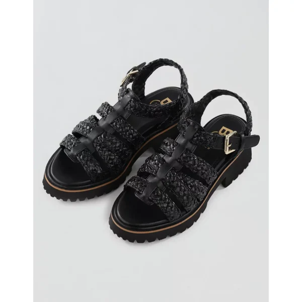 Seychelles Chickadee Fisherman Sandal - Black