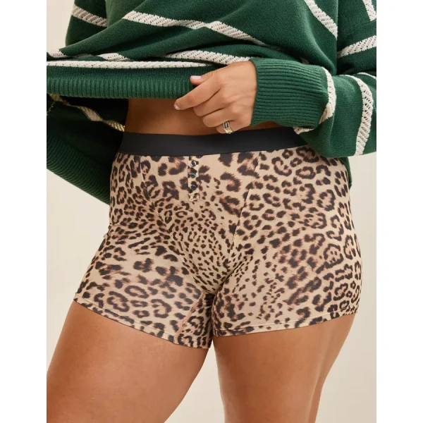 Superchill Cotton High Waisted Boxer Underwear - Natural