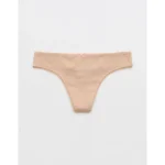 Superchill Pointelle Thong Underwear - Sands