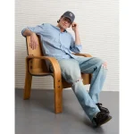 AE Everyday Slim Fit Poplin Button-Up Shirt - Blue