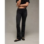 AE Next Level Low-Rise Kick Bootcut Jean - Black Obsidian