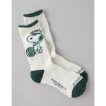 AE Peanuts Terry Crew Socks - Gray