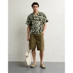 AE Poolside Floral Button-Up Shirt - Green