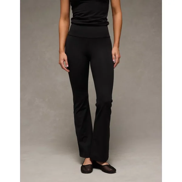 AE The Everything High-Waisted Flare Legging - True Black