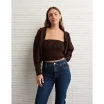 AE Whoa So Soft Tube Sweater - Brown