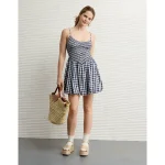 AE Bella Bubble Mini Dress - Navy