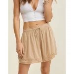 Aerie Off-Duty Gauze Boxer - Koko Brown