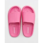 Cushionaire Feather Slide - Bright Pink
