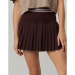 OFFLINE By Aerie Seamless Pleated Mini Skort - Deep Earth