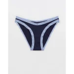 SMOOTHEZ Microfiber Lace Bikini Underwear - Monaco Blue
