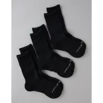 AE Crew Socks 3-Pack - Black
