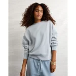 AE Everyday Luxe Crew Neck Sweatshirt - Powder Blue