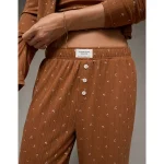 AE Pointelle 3-Piece PJ Set - Caramel