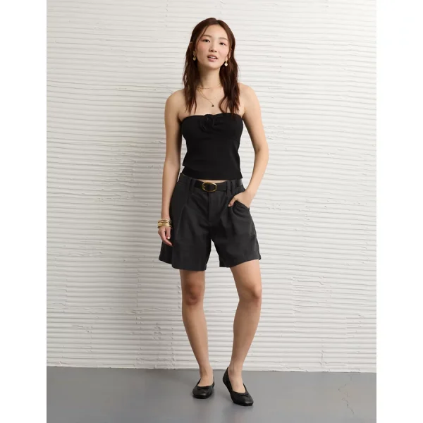 AE Rosette Tube Top - Black