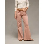 AE Stretch High-Waisted Flare Jean - Coral