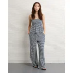 AE Sunchaser Knit High-Waisted Pant - Retro Indigo Stripe