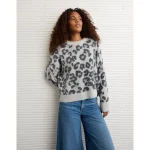 AE Whoa So Soft Classic Crew Neck Sweater - Grey