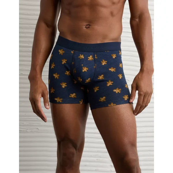 AEO Men's Gingerbread 4.5" Classic Boxer Brief - Navy