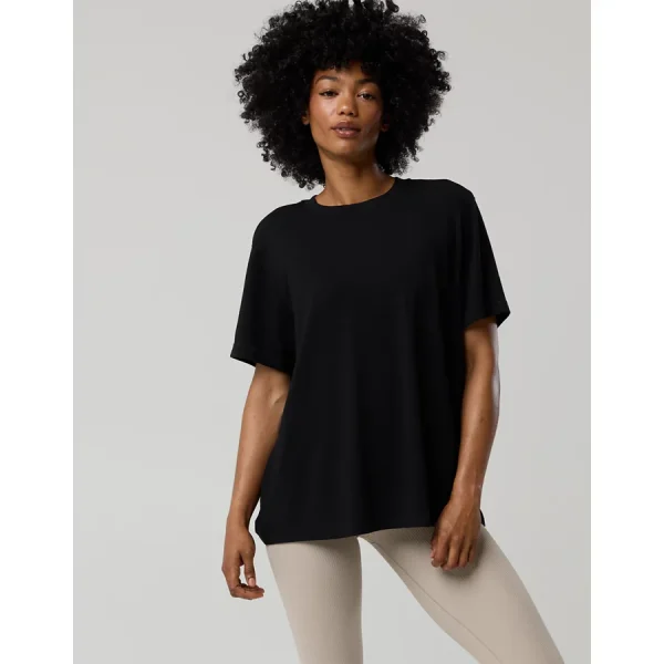 OFFLINE By Aerie Let's Stretch Oversized T-Shirt - True Black