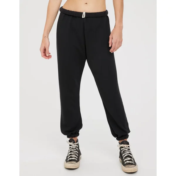 OFFLINE By Aerie OTT Fleece Jogger - True Black