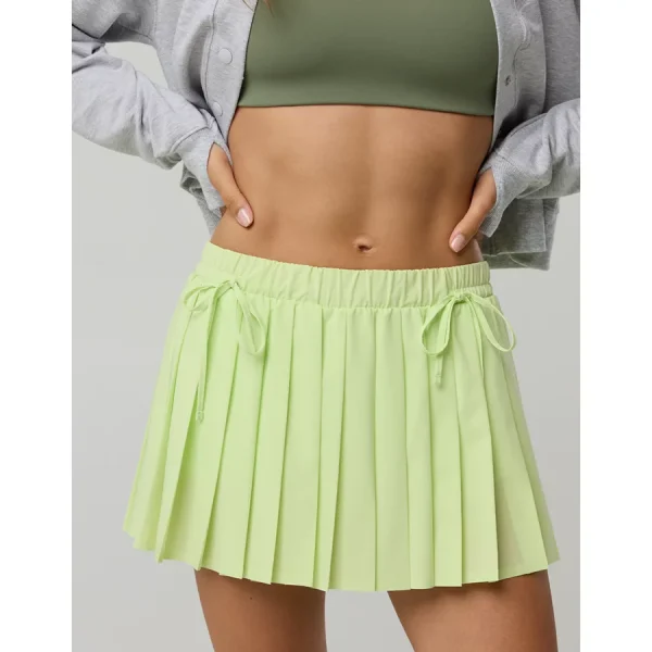 OFFLINE By Aerie Pleated Bow Skirt - Sharp Green