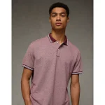 AE Club Pique Polo Shirt - Maroon