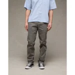 AE Flex Original Straight Lived-In Khaki Pant - Grey