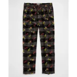 AE Grinch Flannel PJ Pant - Charcoal Heather Gray